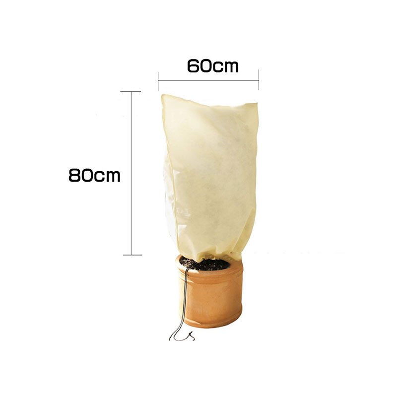 Cubierta cálida de invierno para plantas, bolsa de protección contra escarcha para árboles, plantas de jardín, árboles pequeños, novedad: 80 60cm