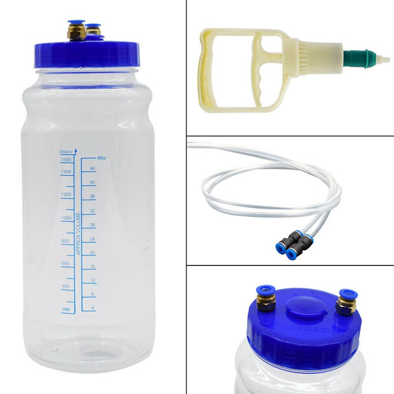 2L Car Manual Oil Change Vacuum Pump Oil Change Pump Wast Oil Collector Vacuum Pump Maintenance Tool Artifact Oil Pumps: Default Title