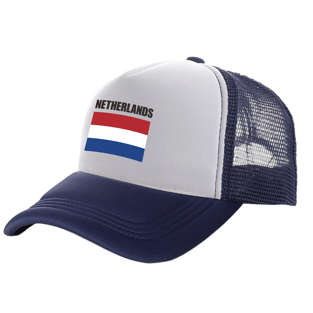 Netherlands Trucker Cap Men Nl Nld Holland Netherlands Hat Baseball Cap Cool Summer Unisex Mesh Net Caps: green