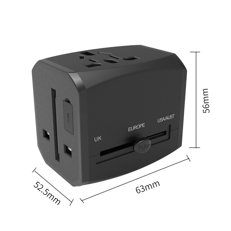 Universal Travel International Power Plug Adapter Multi Socket For US UK AU EU Plug Adapter