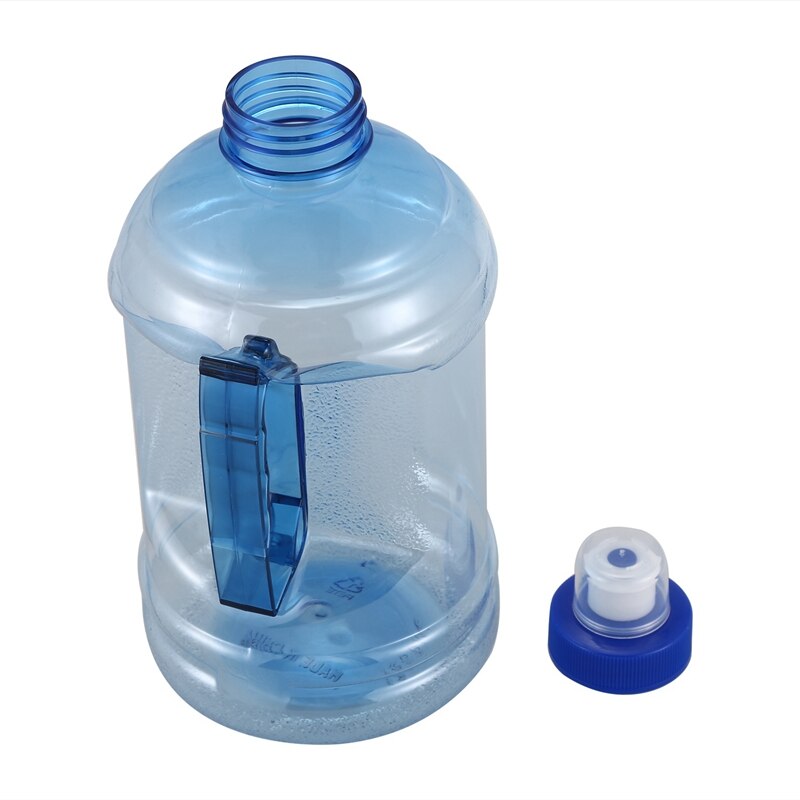 1L Big Large BPA Free Sport Gym Training Party Drink Water Bottle Cap Kettle Color:Blue Capacity:1 L