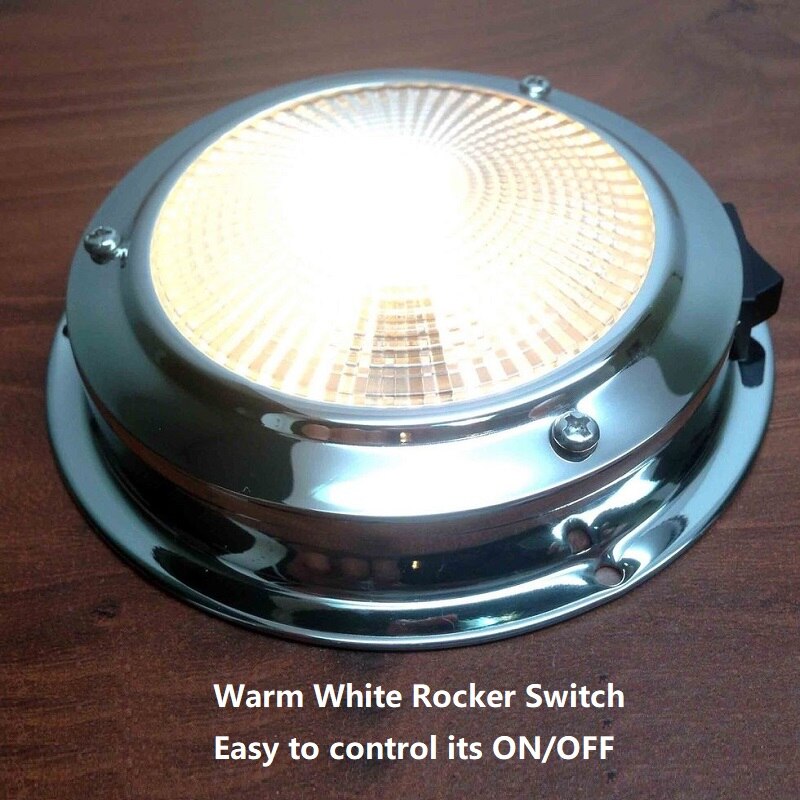 12v dc led -kattovalaisin 4 "sisätilojen alasvalo jahtiveneeseen meren hytin katon valaistus meri -asuntoauto matkailuauto matkaperävaunu lämmin