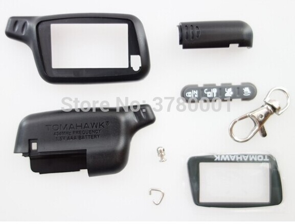 X5 Case Sleutelhanger Body Cover Voor Twee Weg Auto Alarm Systeem Tomahawk X5 X3 Lcd Afstandsbediening Sleutelhanger keten