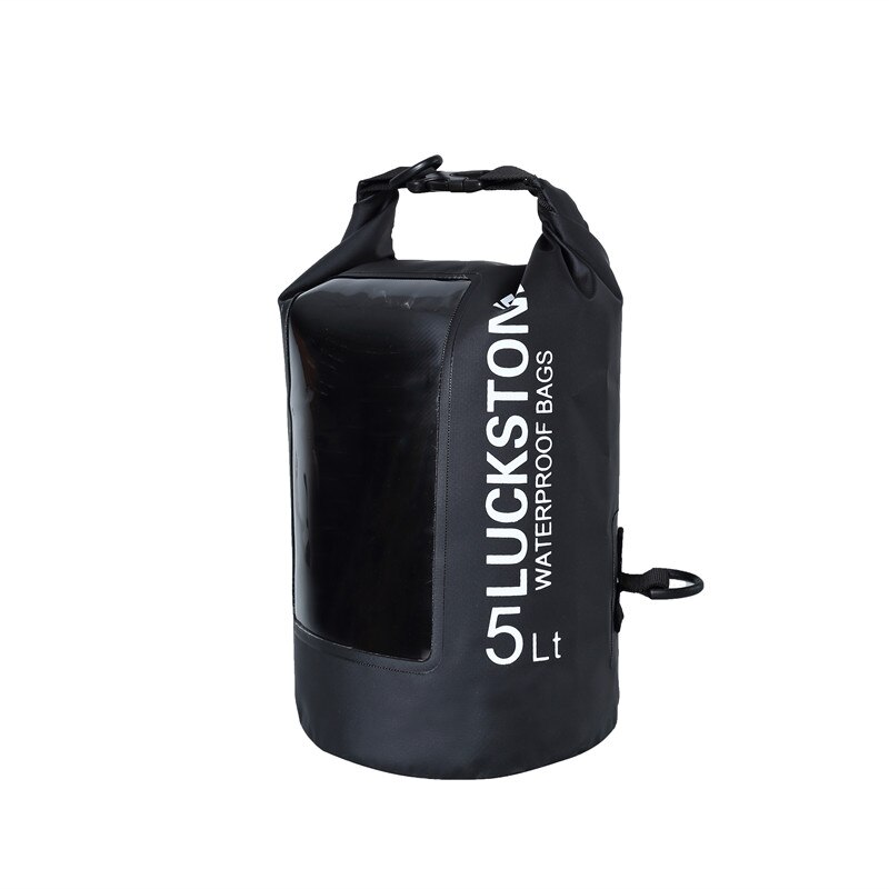 Luckstone Camping Hiking PVC Dry Bag Ocean Pack Waterproof Backpack Rafting Bag Waterproof Bag For Mobile Phone Dry Pack 5L
