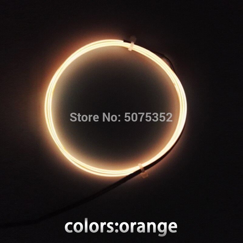 GZYUCHAO EL 1.3mm Flexibele EL Draad Touw Waterdichte EL Buis Neon Led Licht Kabel DIY Materiaal Voor House Party decoratieve