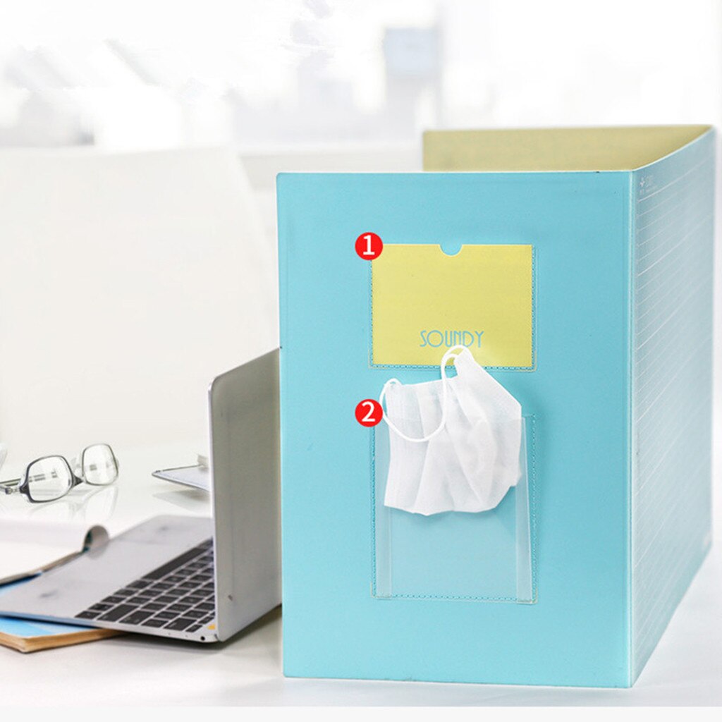 Multifunctional Folding Desktop Privacy Panel Sneeze Guard Shield Protective Shield For Office School Student Classroom 430#2