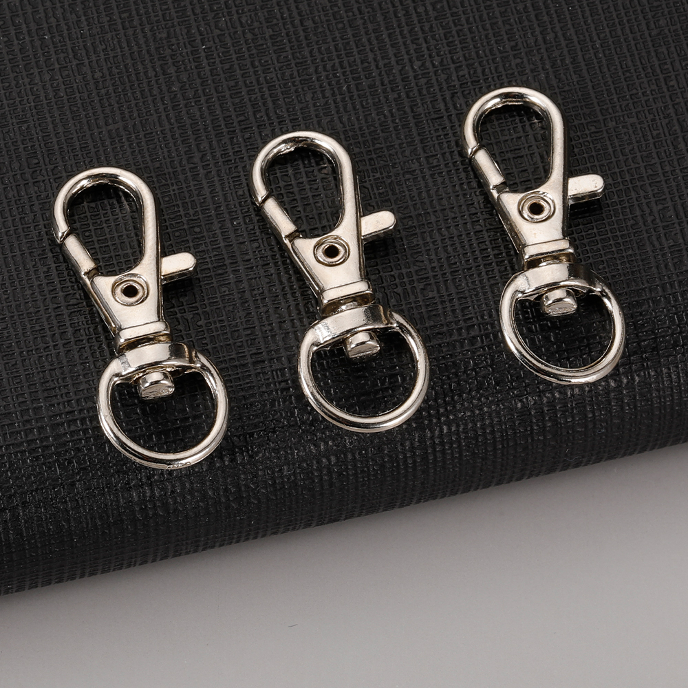 1/5/10/20pcs Goud Verzilverd Karabijn Haken Split Sleutelhanger Swivel Connector Karabijnhaak voor Sieraden Bevindingen Maken DIY