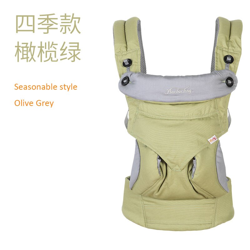 Baobaolong Ergonomische Draagzak Baby Baby Heupdrager Carrier Voorkant Kangoeroe Draagdoek Draagdoek Voor Baby Reizen: Deep Blue