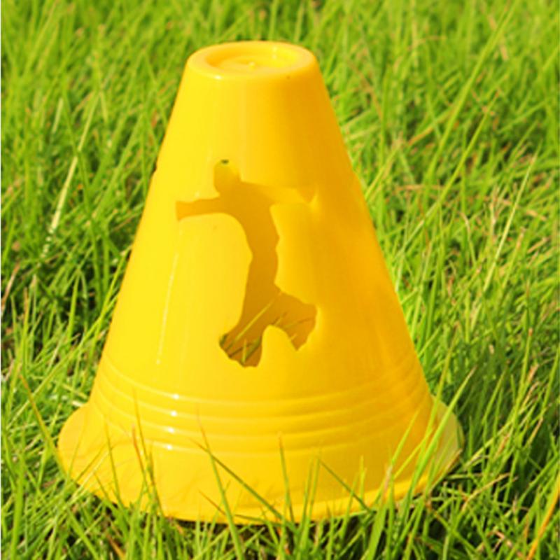 20pcs/pack Stadium Sport Free Slalom Obstacle Marking Equipment Football Training Cone Agility Practice Inline Skate Pile Cup