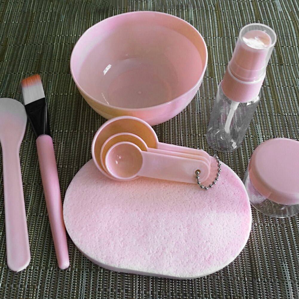 9 st diy mask skål borste skönhetsverktyg hemgjord stick spray flaska mätsked
