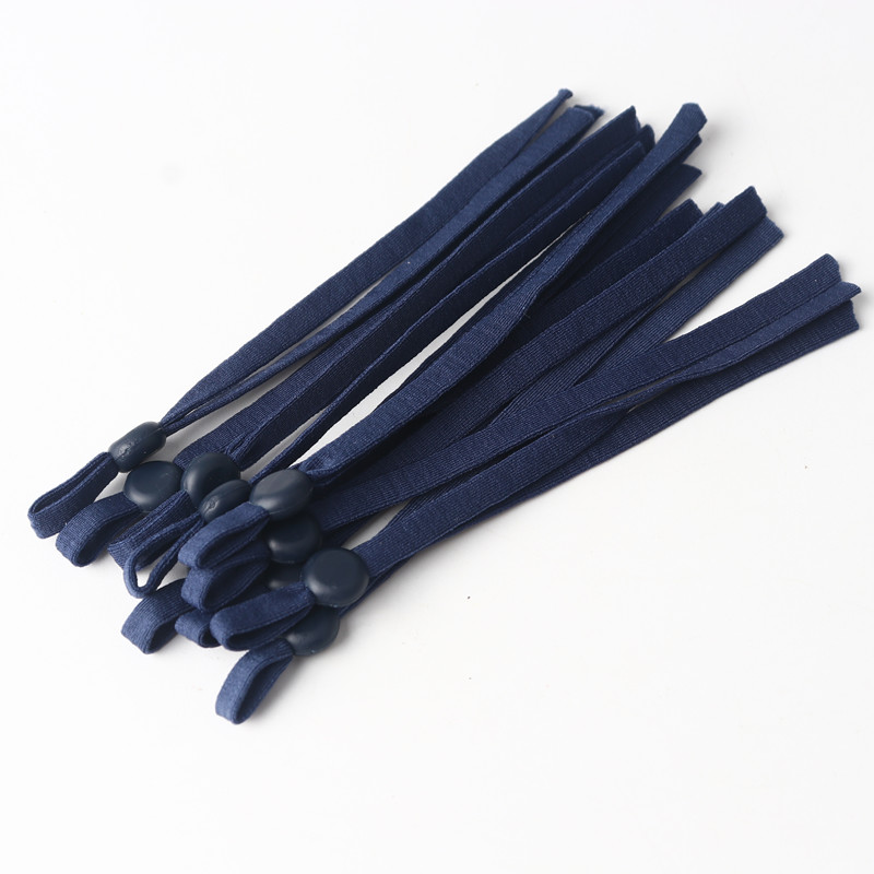 60 stück von Farbe Maske Elastische Band Nylon Elastische Handgemachte Diy Nähen Zubehör Einstellbare Maske Ohr Seil Material 11-12CM: Navy 60pcs
