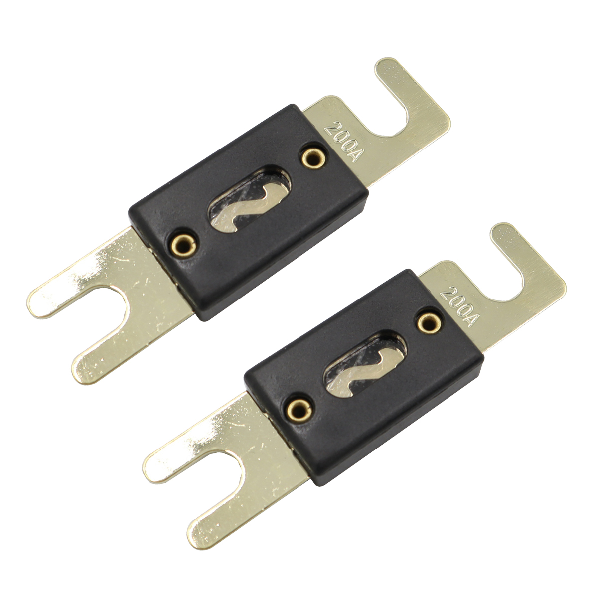 ANL Car Audio Fusível Power Fuse Holder 100A/150A/200A/250A/300A Fusível em linha 0/2/4/8 Gauge AWG Fusível aparafusado: Branco