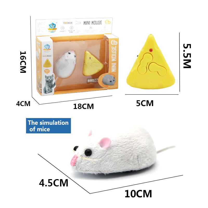 Infrared RC Toy Kit for Kids Adults Smart Remote Control Snake Mouse Cobra Tortoise Prank Jokes Radio Insect for Boys Toy: rc-White-rat