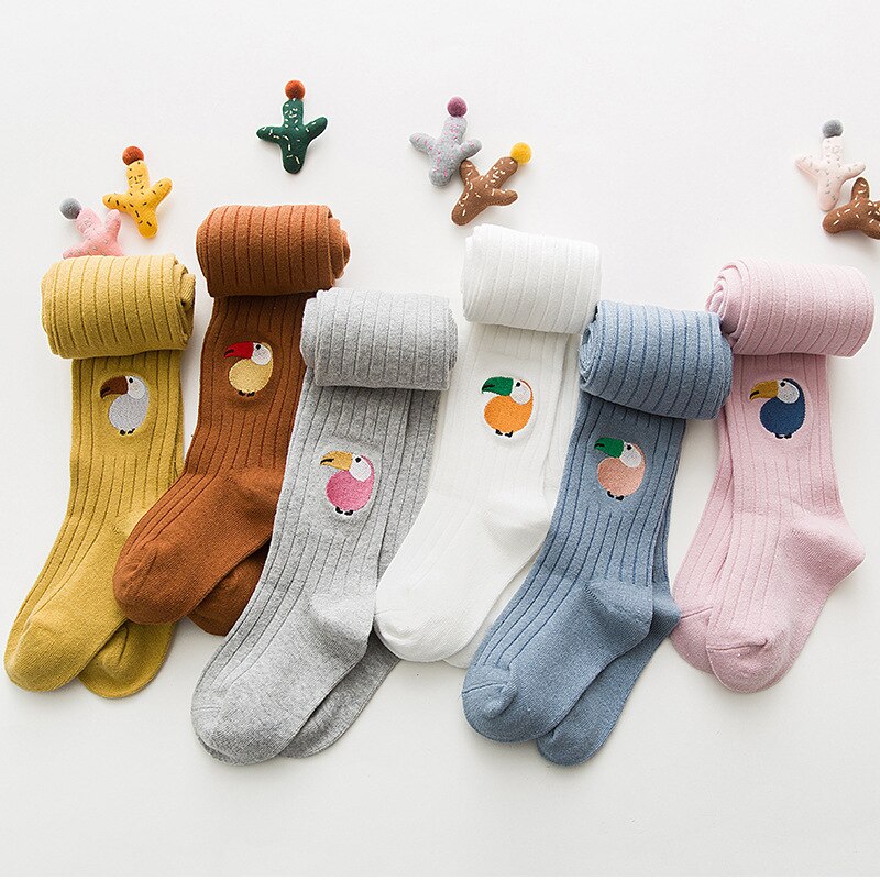 Barn flickor vinter svarta leggings vår höst baby strumpbyxor benvärmare flicka långa bomullsstrumpor smala småbyxor 1-8y