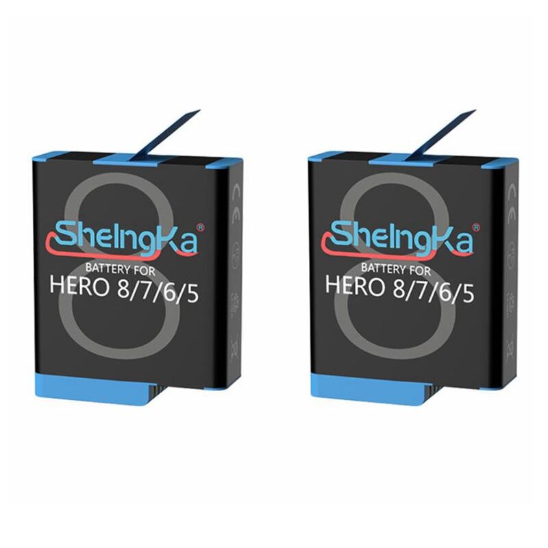 Original SheIngKa Hero8/7/6/5 Smart IC Battery+3 Slot Storage Charger For GoPro Hero 5 6 7 Hero 8 Black Battery Accessories: B Package