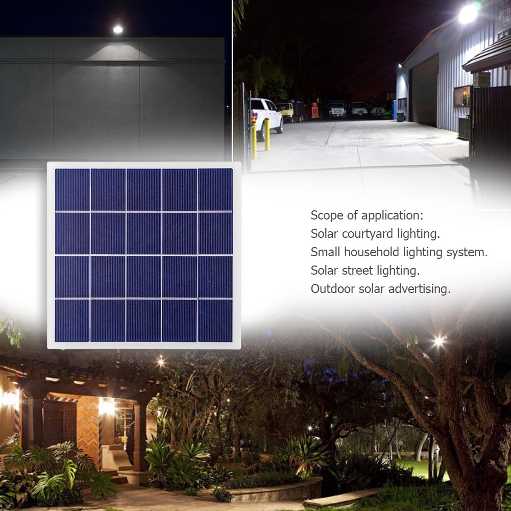 Panel Solar de 4W y 5V, cargador de batería Solar de silicona policristalina DIY, LED de energía Solar de 175x172mm, impermeable y de fácil instalación
