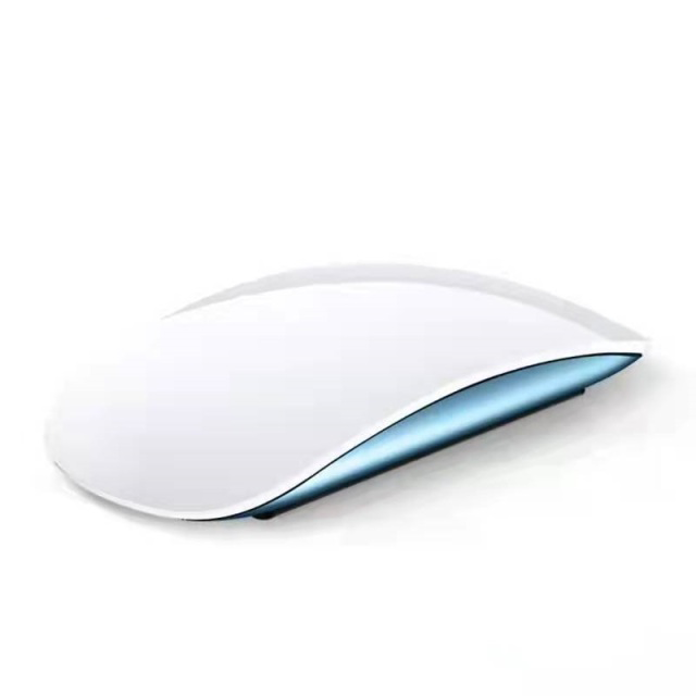 Bluetooth 5.0 Muis Oplaadbare Draadloze Gaming Muizen Roze Slanke Arc Touch Magic Mouse 3 Stille Ergonomische Mause Voor Laptop Gamer: Blue Magic Mouse 3