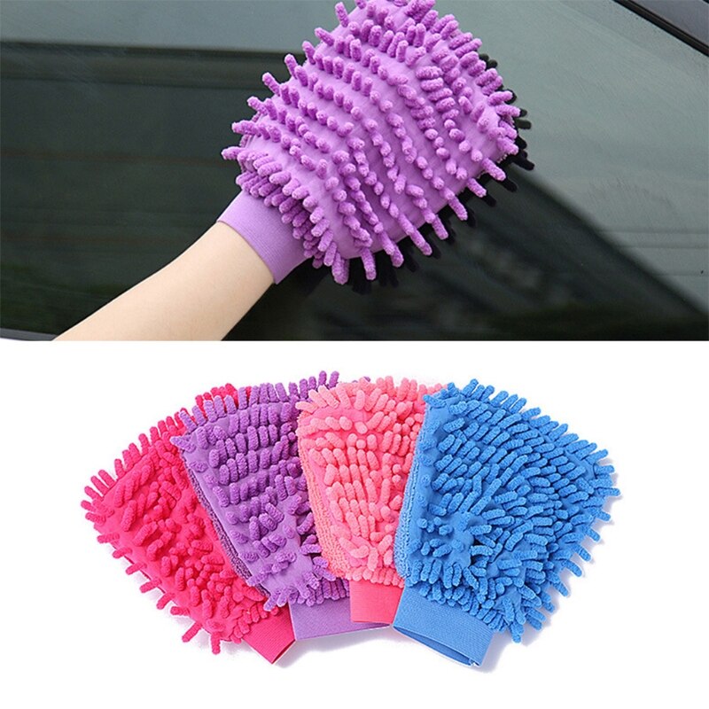 8Pcs Microfibre Car Wash Cleaning Tools Set with Storage Bag and Foldable Bucket for Exterior Washing Interior Cleaning
