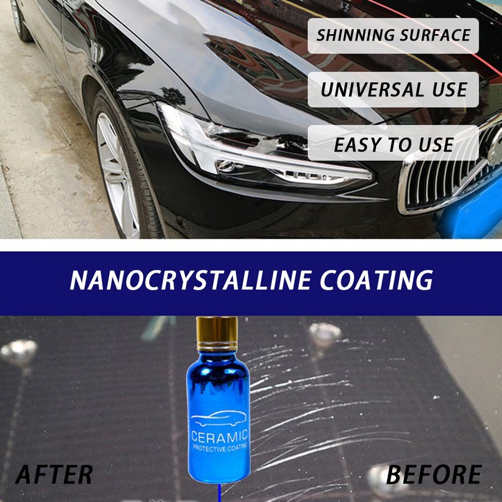 9h auto nano coating kit wax vloeistof krasbestendige lakverzorging