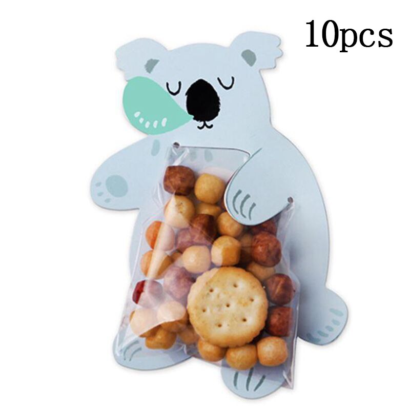 10pcs Kraft Paper Unicorn candy box Bags Sweets Candy Packing Pouches wedding baby kid birthday party decor Wrapping Supply: koala candy bag