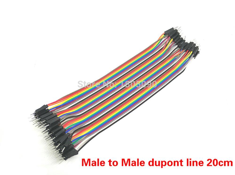 40 stks dupont kabel jumper draad dupont lijn Man op Man dupont lijn 20 cm 1 p 40 p