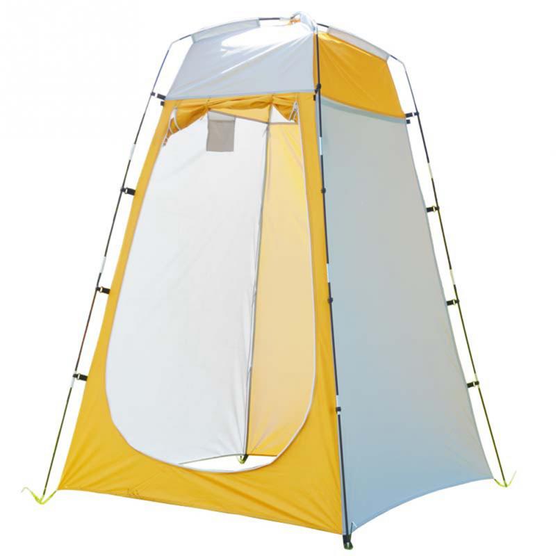 Tenda Spogliatoio Portatile - Rifugio Privacy - Doccia Esterna Traspirante per Spiaggia, Bici: Yellow Grey