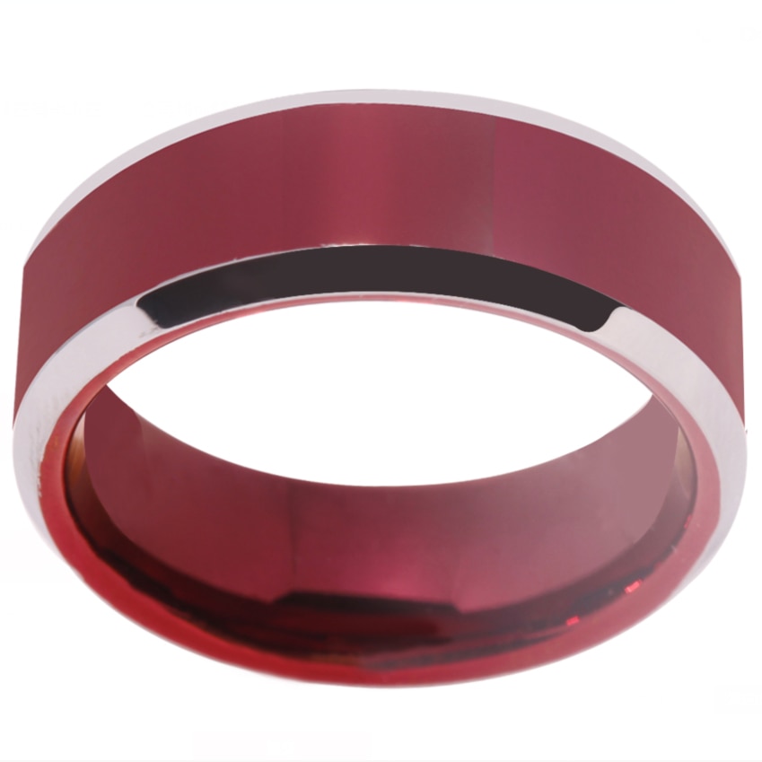 Klassische rot Wolfram Ringe Neue Ring Für Männer Hochzeit Jahrestag Ringe Für Frauen Klassische herren Ring verrotten Wolfram Ring