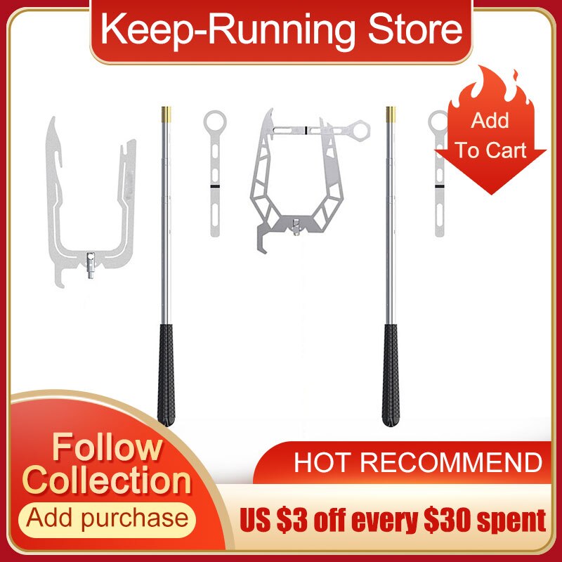 Multi-Purpose Mooring Rope Dock Hook Stainless Steel Long-distance Threader Portable Stop Ship Kayak Accessories Boat Tool