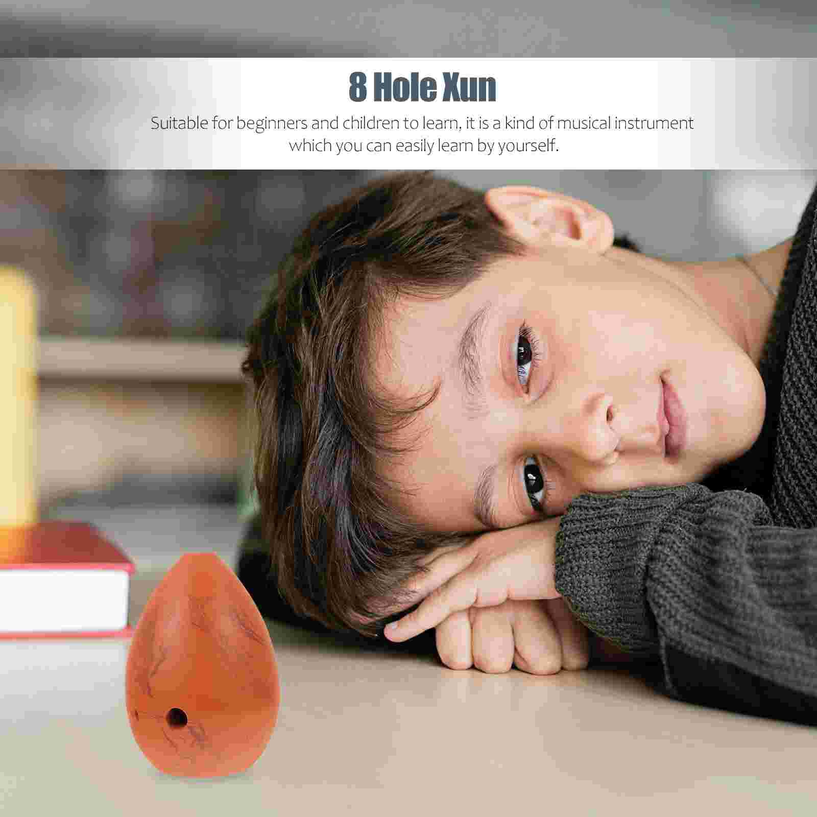 1 Set Beginner Xun Kids Xun 8 Hole Xun Portable Xun Musical Instrument