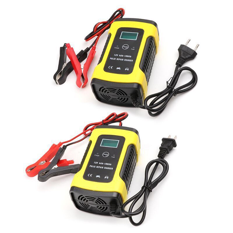 12V Automatic Car Battery Charger for Auto Motorcycle Lead-Acid Batteries Intelligent Charging 12 V Volt 6 A AMP