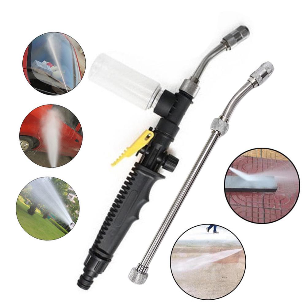 35/53cm High Pressure Water Hose Nozzle Car Washing Home Garden Plant Glass Cleaning Sprayer Set