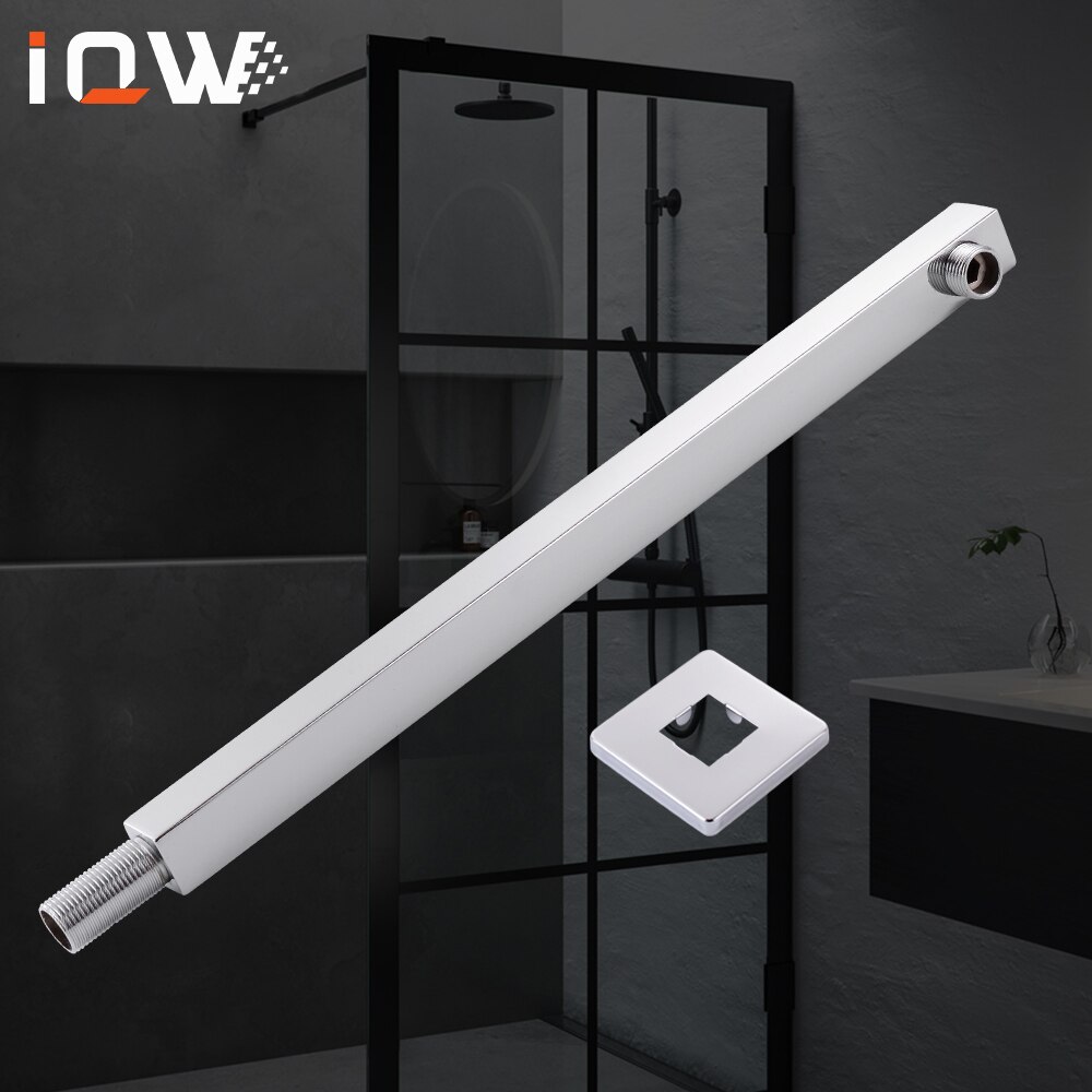 380mm Brass Made Chrome Shower Arm Wall Mounted Shower Head Arm Ceiling Mounted Shower Head Arm