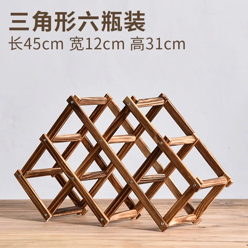 Wine Racks Wooden Wine Bottle Holder 10 Bottle Holder Mount Bar Display Shelf Folding Wood Organizer Wine Racks Men: light green