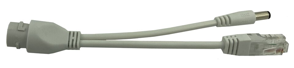 Par poe-kabeldelare för ip-kamerabyttejp skärmad 5v 12v 24v 48v strömförsörjningskabel 5.5*2.1mm vattentät kostym