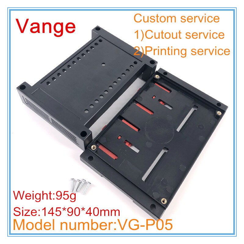 5 Stks/partij Plc Behuizing Industriële Controle Systeem Case 145*90*40Mm Abs Plastic Doos Behuizing Diy Voor elektrische Module Apparaat