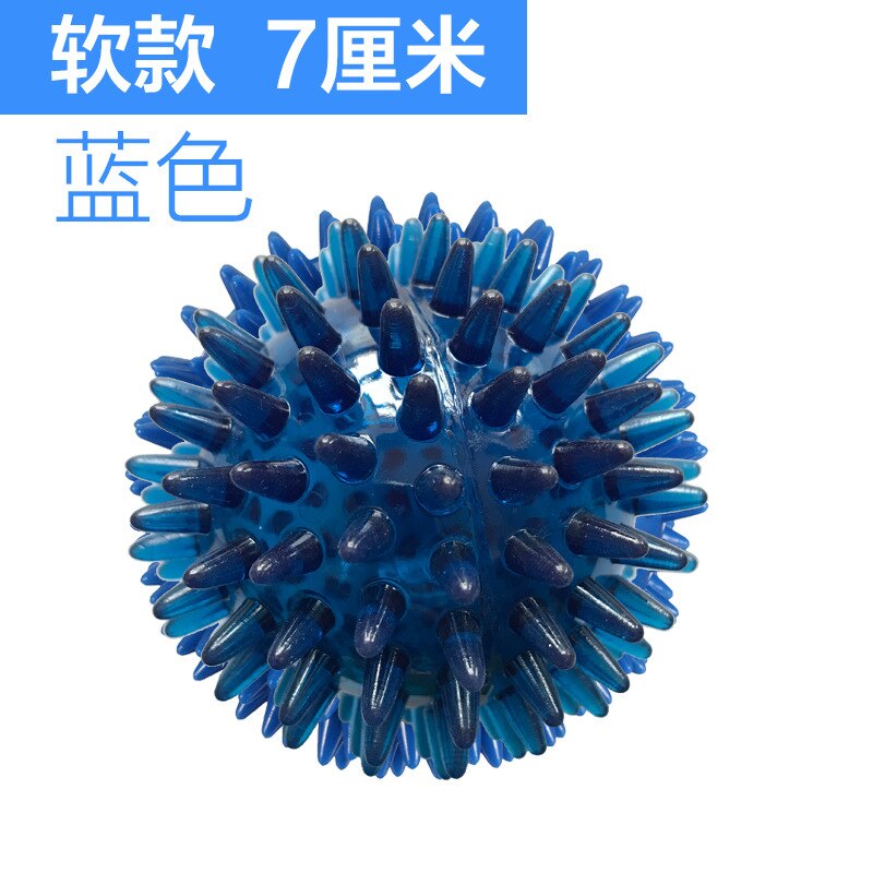 A mano Palla di Formazione Sfera di Massaggio Muscolare Acanthosphere Sfera di Massaggio Forza di Presa Forza Dito Rilassante Pratica Mano Piede di Fitness: Soft Blue 7 Centimeter