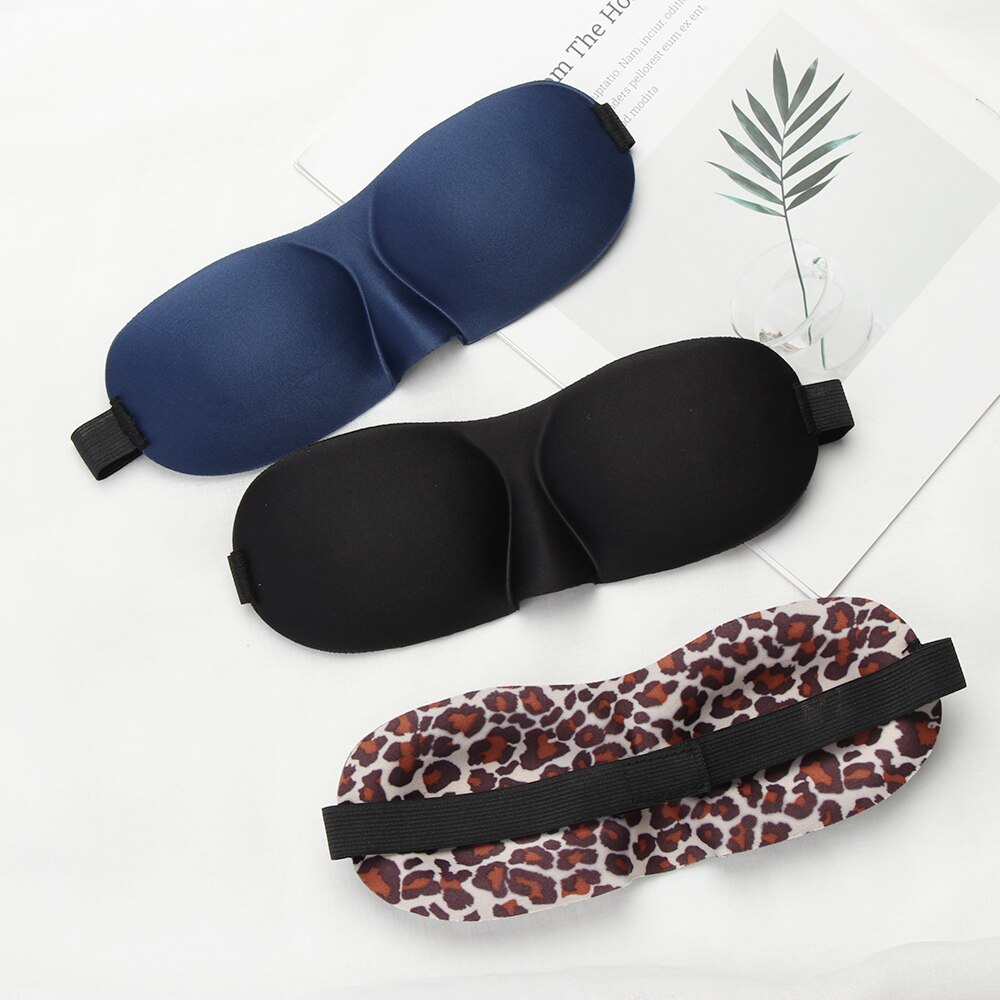 Polyester Schwamm Auge Maske Weich Gepolsterte 3D Schlaf Schwamm Masken Abdeckung Reise Rest Augenbinde Schatten Schlafen Nacht Auge Masken