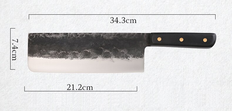 YAMY&amp;CK Tang Knife Duck Knife High Carbon Steel Roast Duck Knife Butcher Chef Knife Sharp Slicing Knife Kitchen Kitchen Knife: black