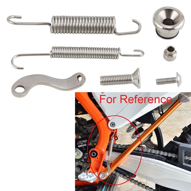 av-vei motorsykkel parkeringsstativ kickstand side stativ fjærer sett til sx sxf exc excf xc xcf xcw xcfw seks dager tpi 125 150 200