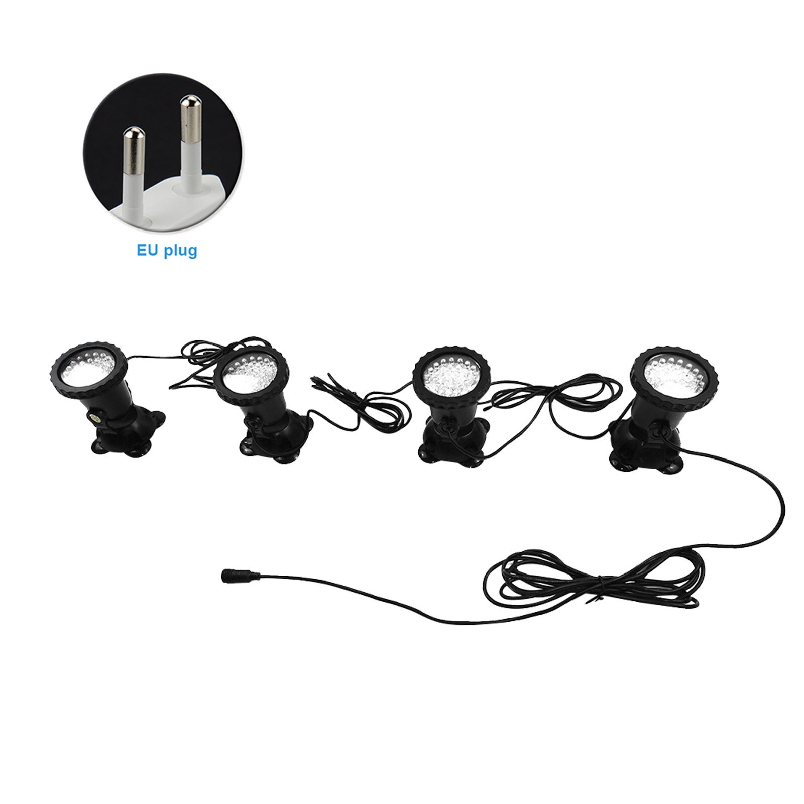 Pond Pool Waterfall Landscape Suction Cups Remote Control RGB Submersible Spotlight Waterproof IP68 Color Changing Lawn Light