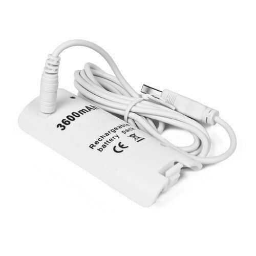 Câble de chargeur de batterie Rechargeable blanc 3600 mAH pour télécommande Nintendo Wii