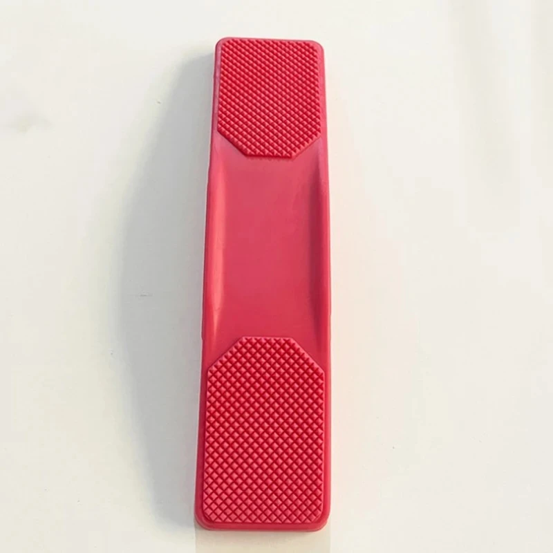 Cepillo para el cuidado de caballos, limpieza de masaje, eliminación de garrapatas y pulgas, accesorios de peine de goma para el cabello, melena corporal, cepillo para montar con cerdas de cola 6 en 1: Rojo