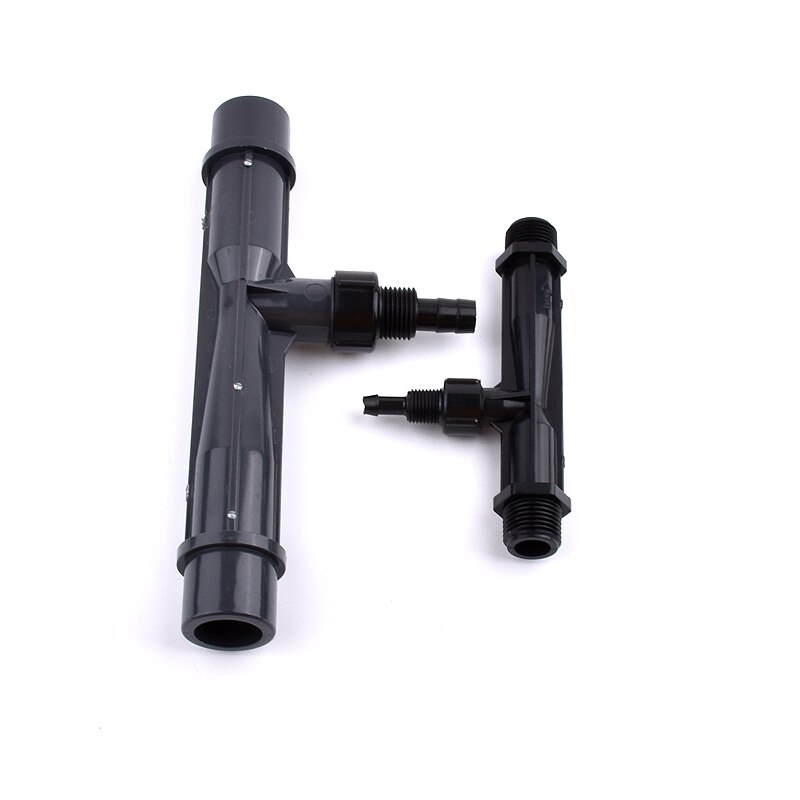 ID 20~63mm And 1/4''~2'' Inch UPVC Venturi Pipe Mixer Aquarium Fish Tank PVC Gas Liquid Mixer Irrigation Fertilizer Accessories