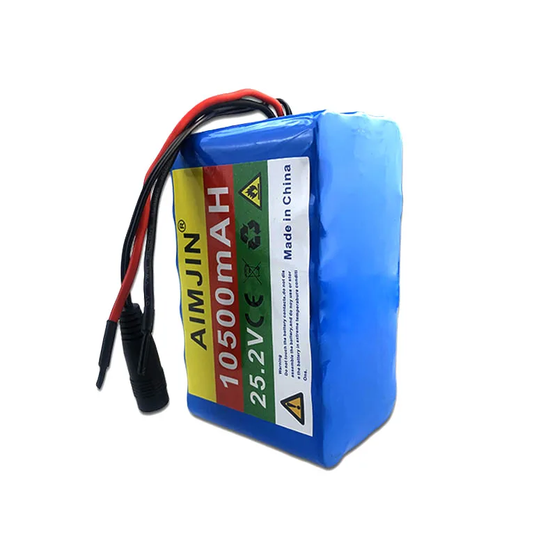 100% 24V 10Ah 6S3P 18650 Batterij Lithiumbatterij 25.2v 10000mAh Elektrische/Li-ion Batterij + Oplader