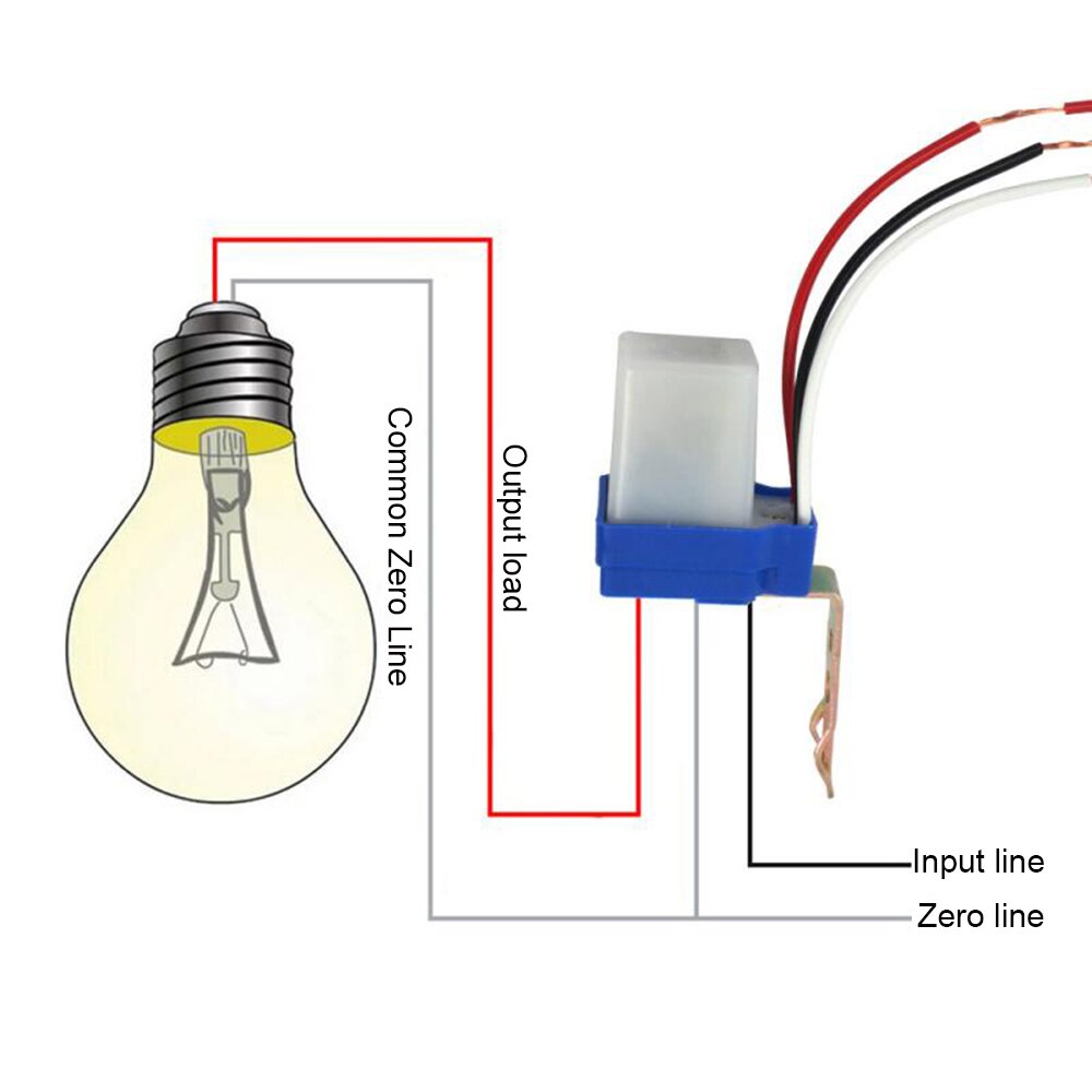 Automatic Street Lamp Light Switch Controller DC AC 12V/110V/220V 50-60Hz 10A Photo Control Sensor Switch