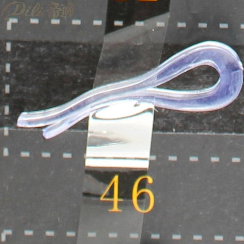 200 stück Kunststoff Hemd Clips Weißes Hemd Stift Kleidungsstück Verpackung Socken Paket Clips transparent: 46  transparent