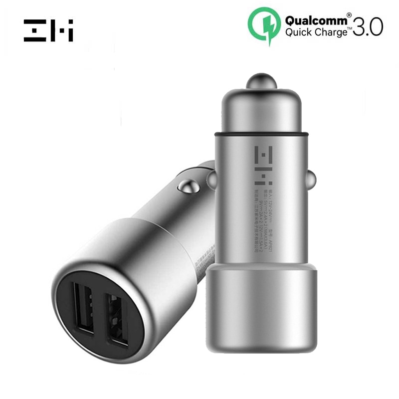 Zmi Autolader Originele Quick Lading Qc 3.0 18W Qc 3.0 Dual Usb Tablet Snelle Auto-Oplader Voor iphone Mobiele Telefoons Adapter In Auto