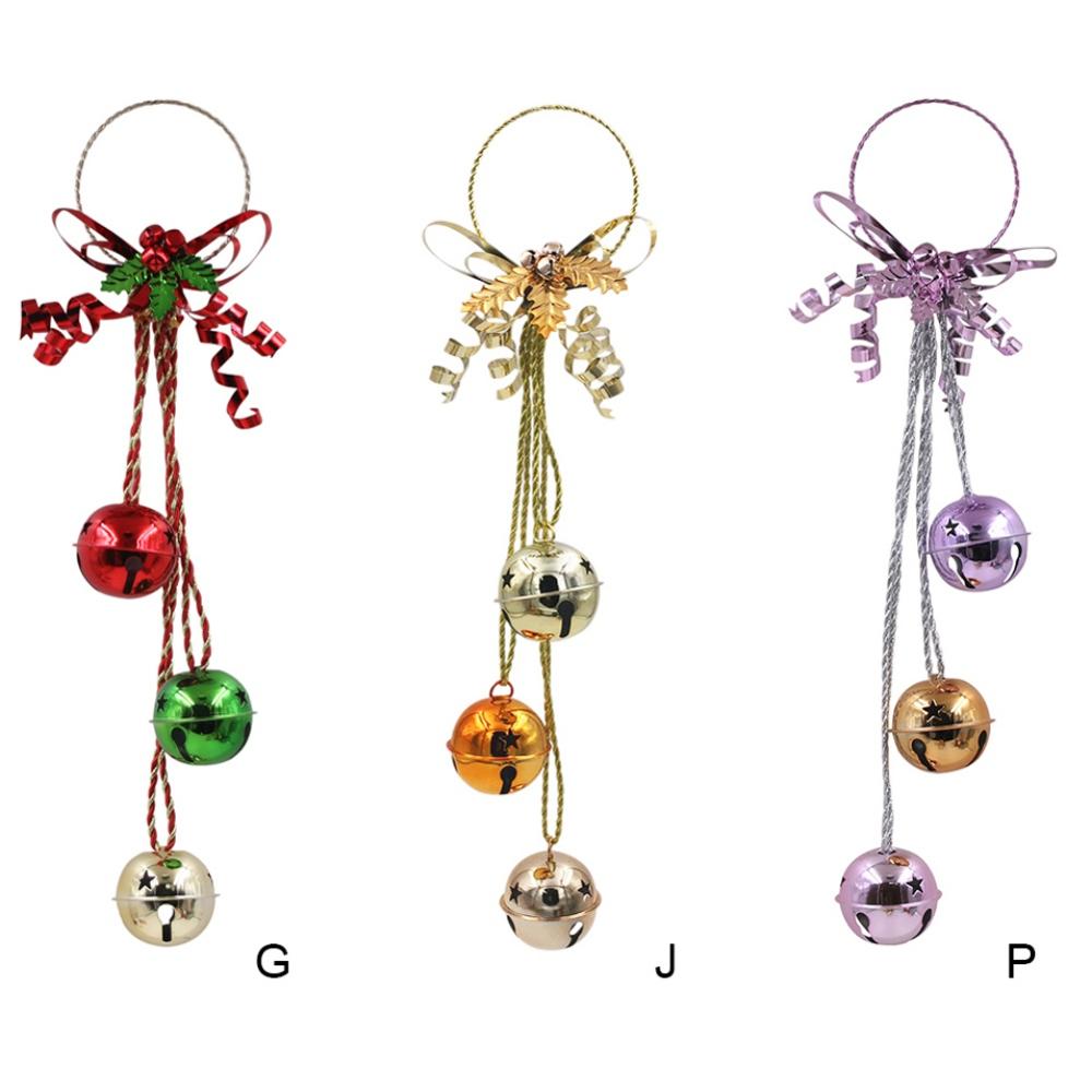 Kerst Bel Hanger Kerstboom Ornament Deurklink Smeedijzeren Bel Decoratie 49*12*4Cm Voor Bruiloften, jubilea, P