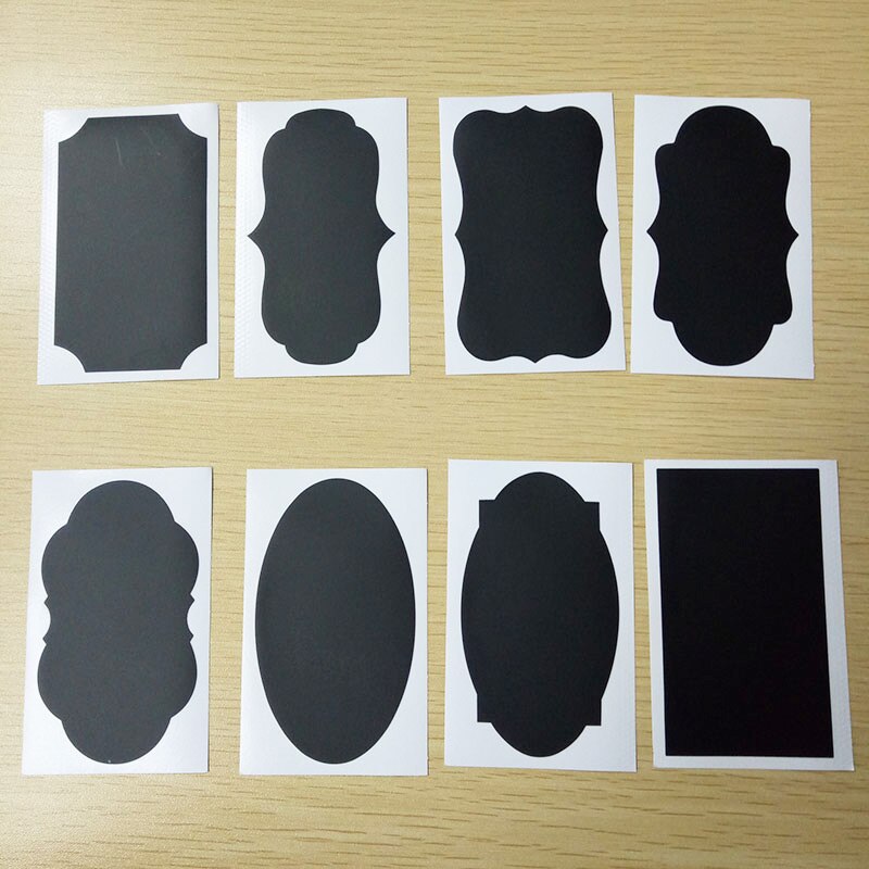 8PCS/Set Bottles & Jars Labels Wedding Kitchen Jars Blackboard Stickers Chalkboard Labels Bottle Label