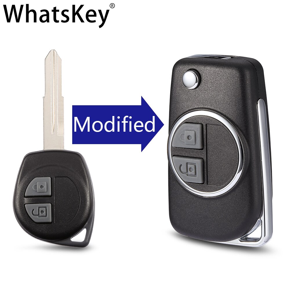 Aangepast Voor Suzuki Swift Grand Vitara Alto SX4 Flip Key Shell Remote Case Vervanging Ongesneden HU133R/SZ11R Blade Auto accessoires: SZ11R Modified Key